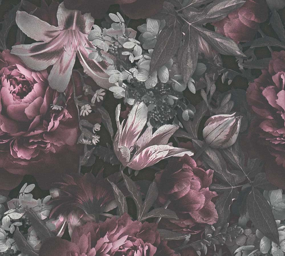 Pint Walls - Floral botanical wallpaper AS Creation Roll Pink  385093