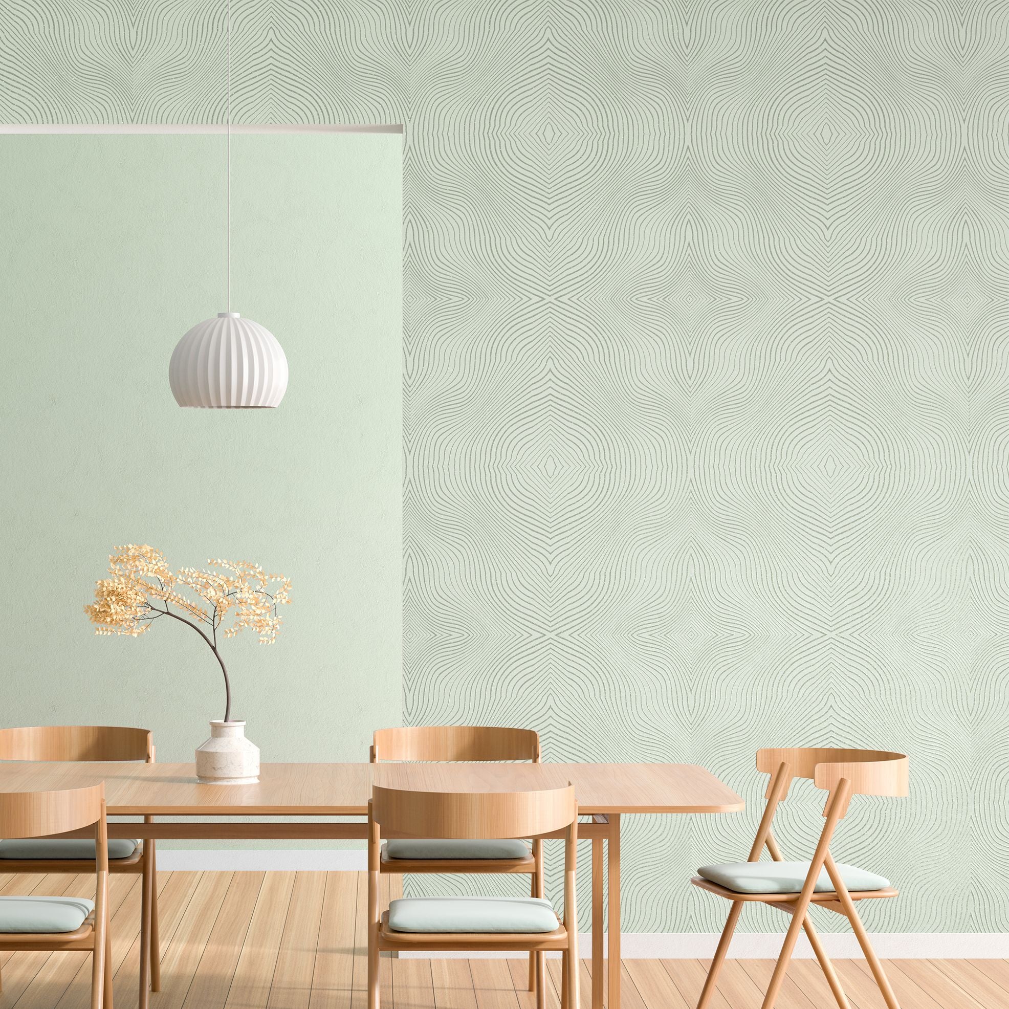 Slow Living - Flow geometric wallpaper Hohenberger    