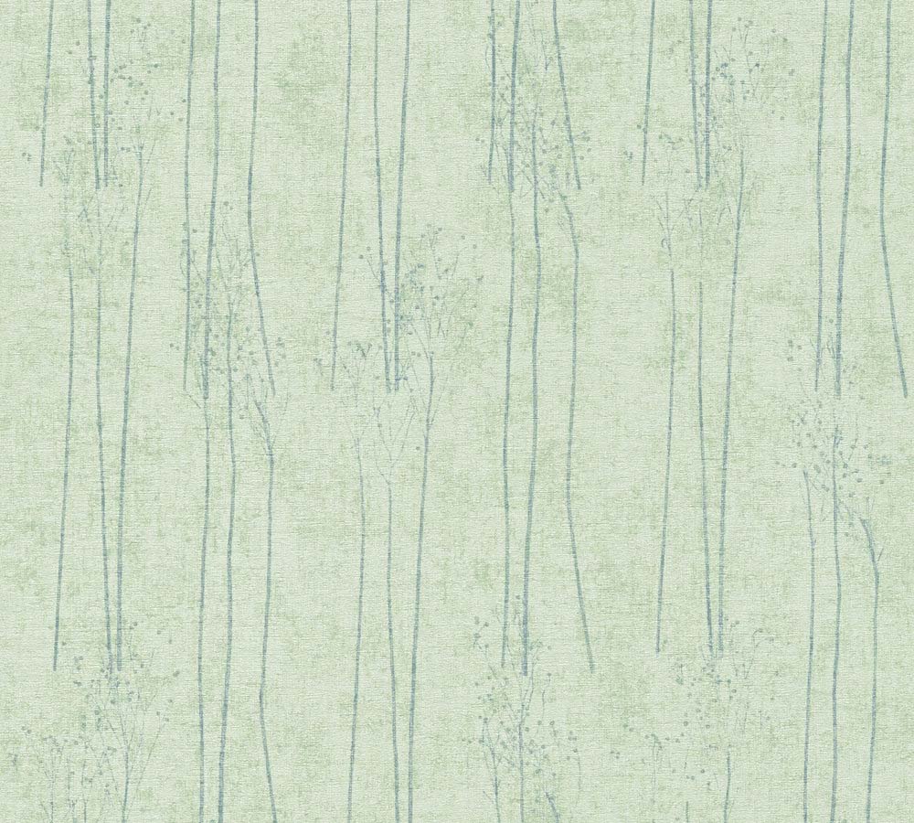 Hygge 2 -  Tall Grass botanical wallpaper AS Creation Roll Green  386144
