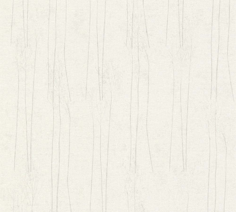 Hygge 2 -  Tall Grass botanical wallpaper AS Creation Roll White  386143