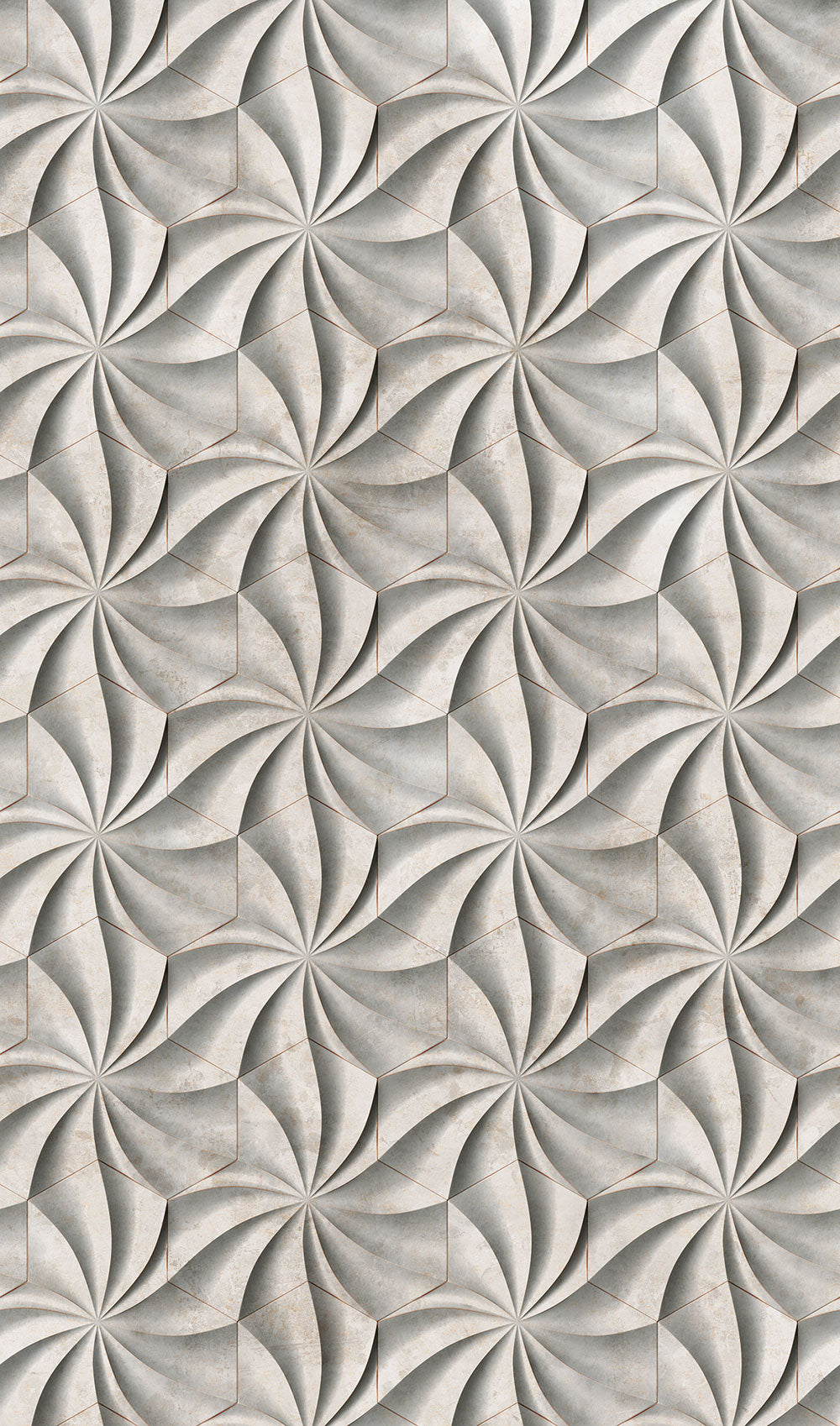 Smart Art Easy - Geometric Flower smart walls Marburg Grey   47229