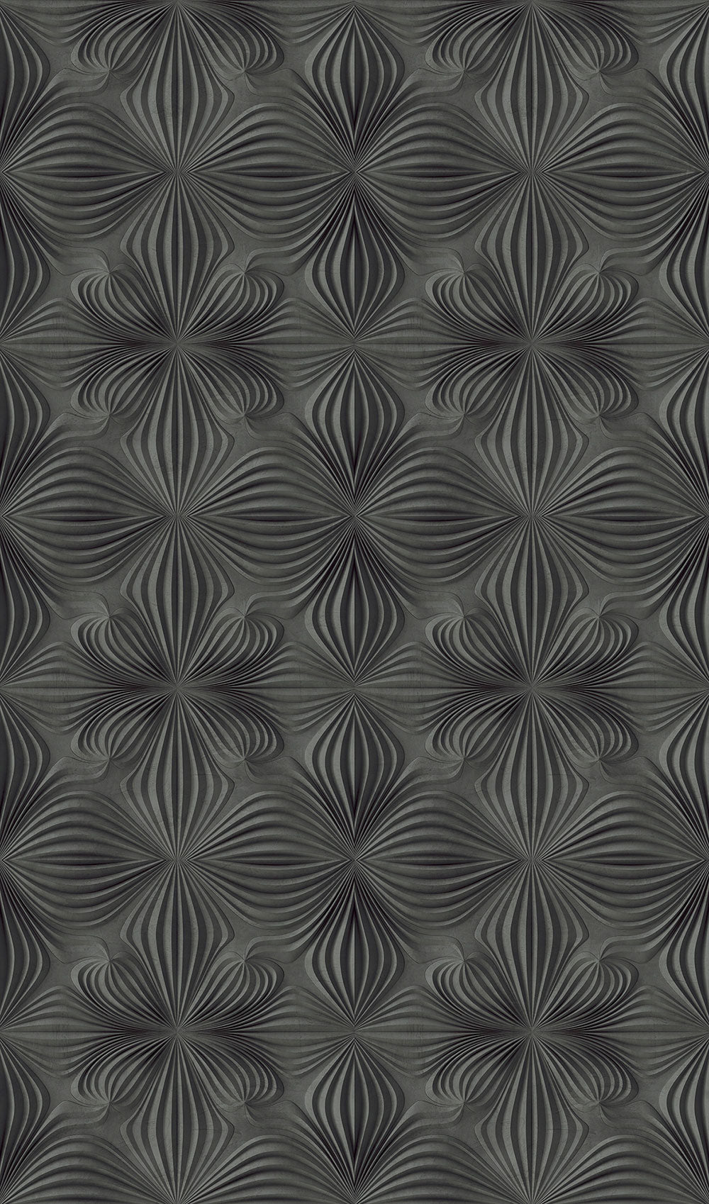 Smart Art Easy - Geometric Illusion smart walls Marburg Charcoal   47230