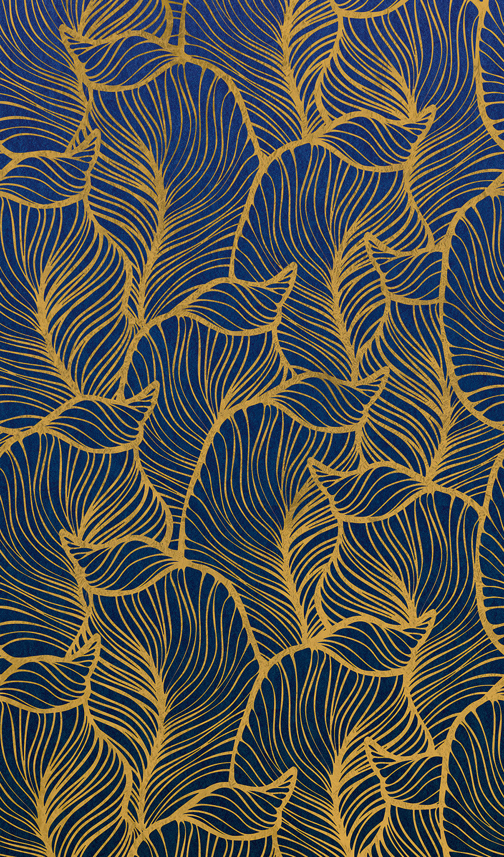 Smart Art Easy - Giant Leaves smart walls Marburg Blue   47242