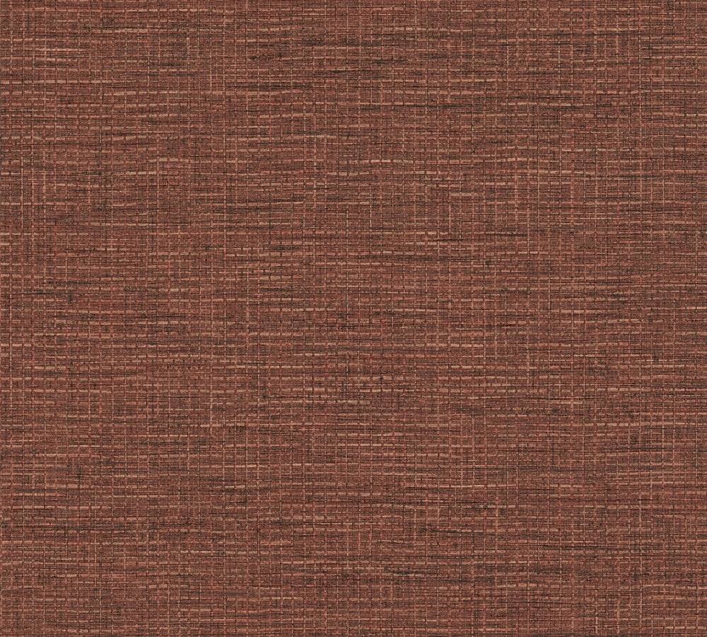 Desert Lodge - Grass Weave bold wallpaper AS Creation Roll Light Red  385271
