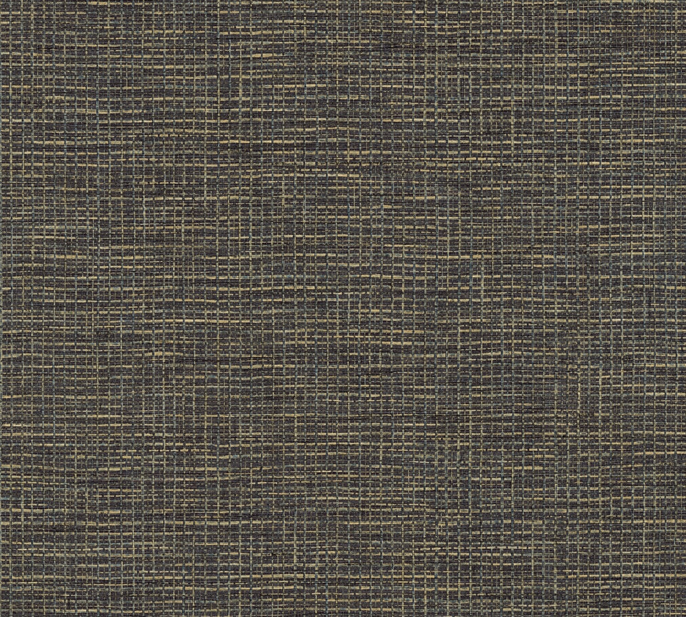 Desert Lodge - Grass Weave bold wallpaper AS Creation Roll Dark Grey  385273