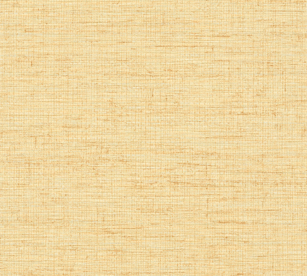 Desert Lodge - Grass Weave bold wallpaper AS Creation Roll Light Yellow  385274
