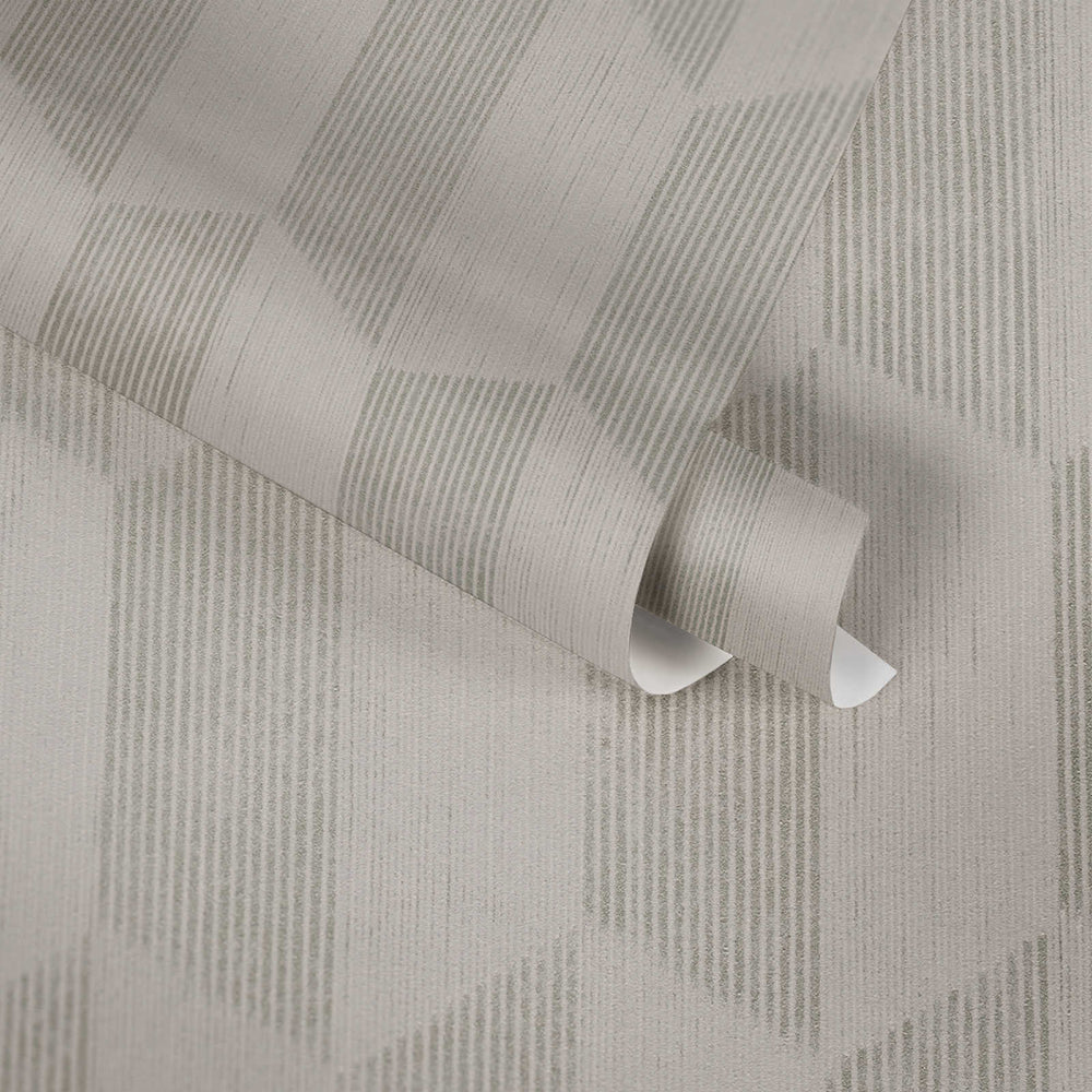 Geo Effect - Hatched Trapezoids geometric wallpaper AS Creation    