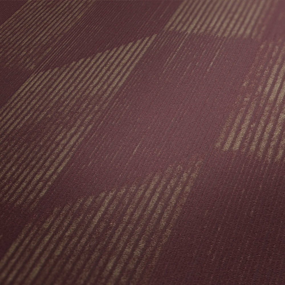 Geo Effect - Hatched Trapezoids geometric wallpaper AS Creation    