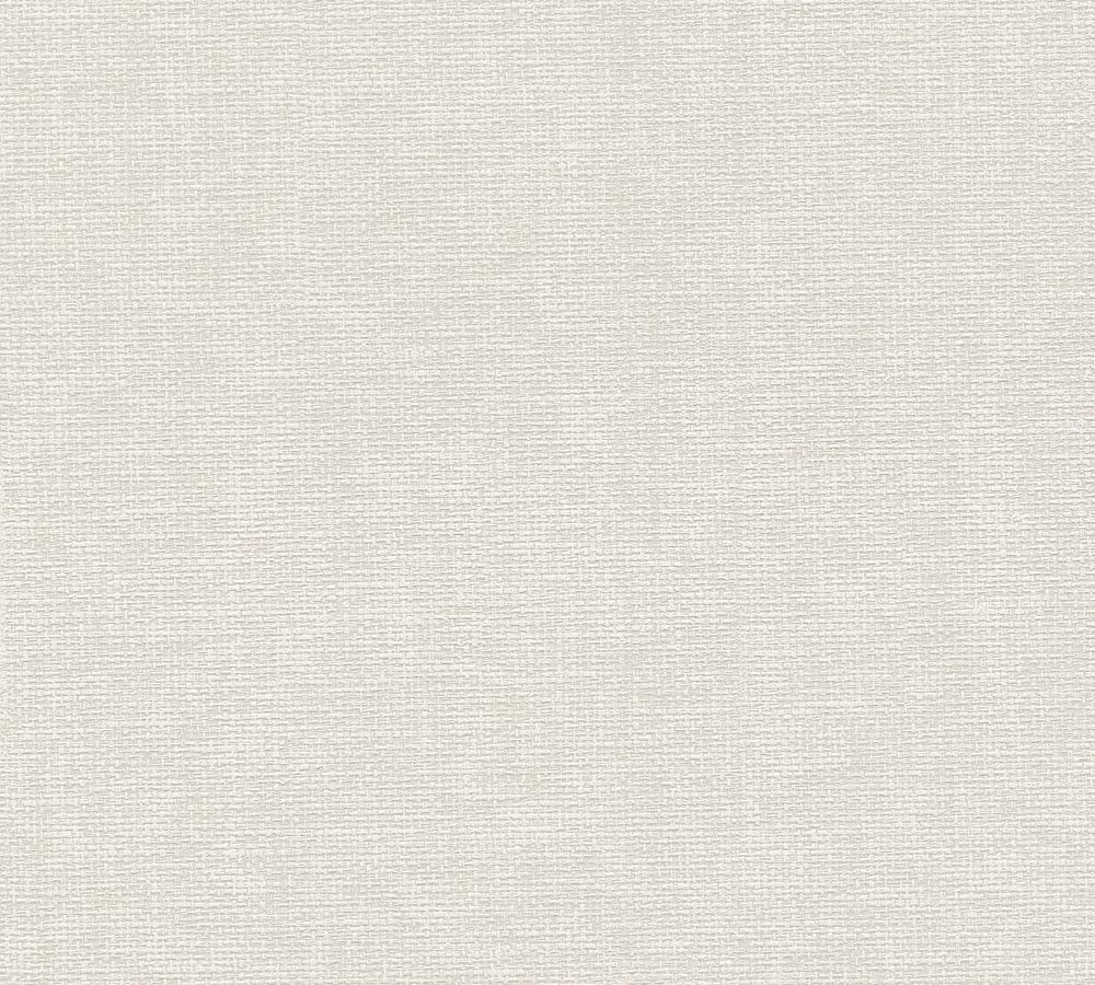 Hygge 2 - Wider Grasscloth Look plain wallpaper AS Creation Roll Light Grey  386133