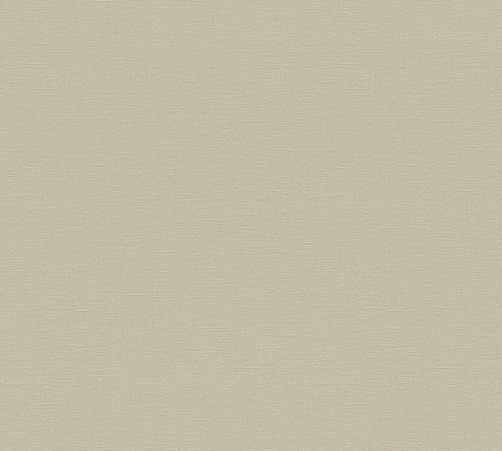 Desert Lodge -Looks like Linen plain wallpaper AS Creation Roll Beige  336093