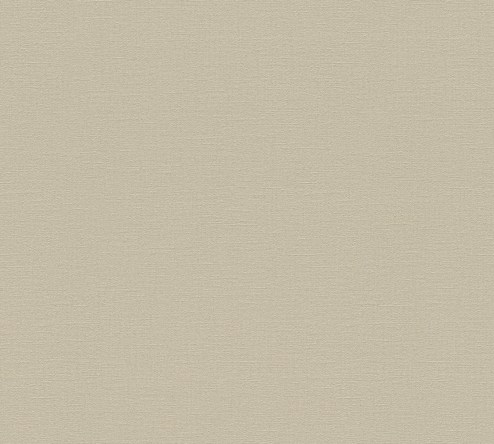 Desert Lodge -Looks like Linen plain wallpaper AS Creation Roll Beige  336093
