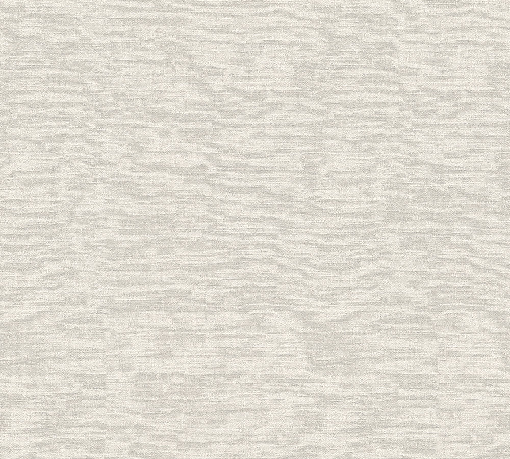Desert Lodge -Looks like Linen plain wallpaper AS Creation Roll Light Grey  336095