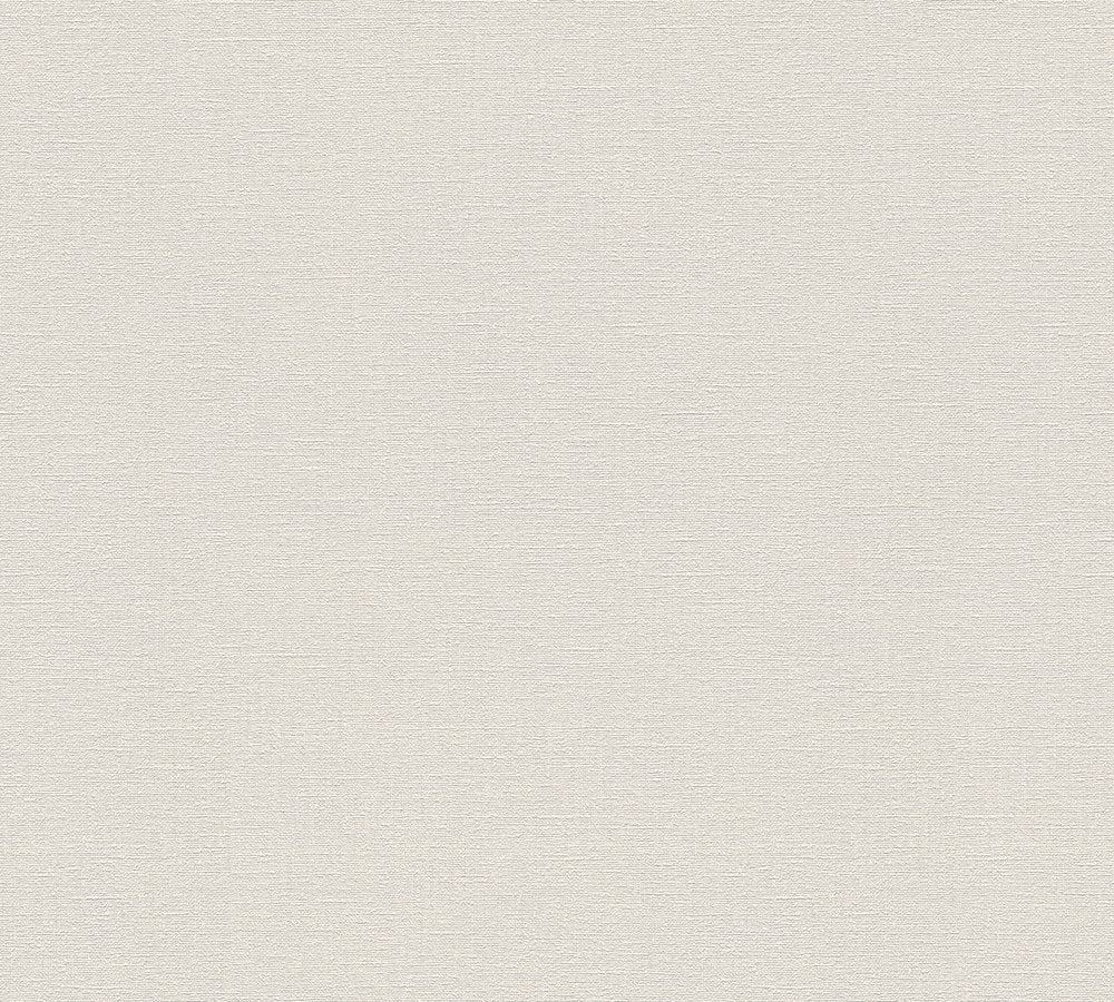 Desert Lodge -Looks like Linen plain wallpaper AS Creation Roll Silver Grey  336099