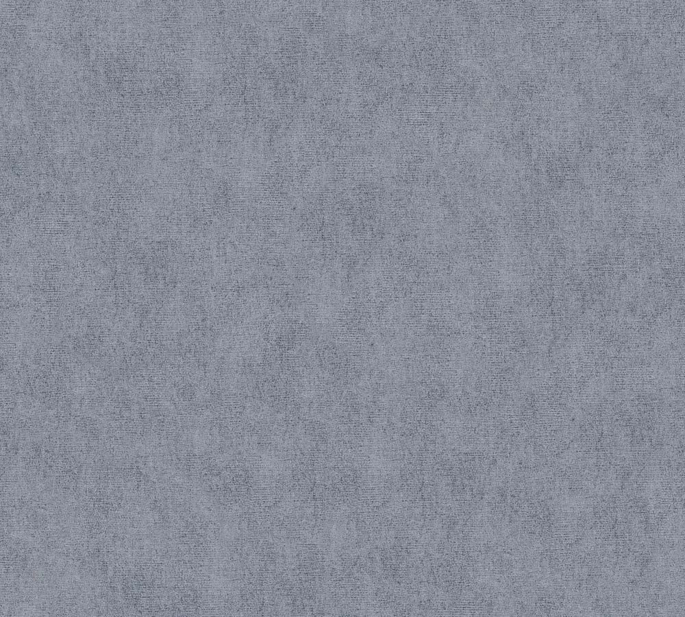 Villa - Linen Look plain wallpaper AS Creation Roll Blue  375634