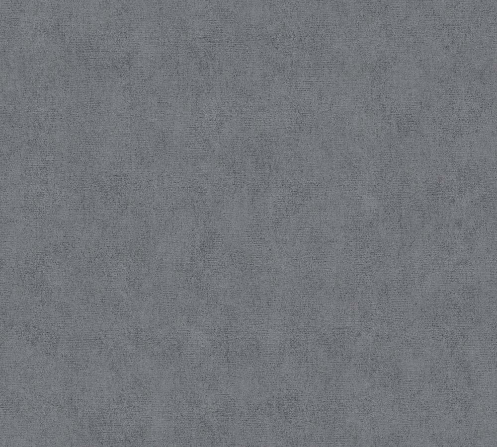 Villa - Linen Look plain wallpaper AS Creation Roll Dark Grey  375635