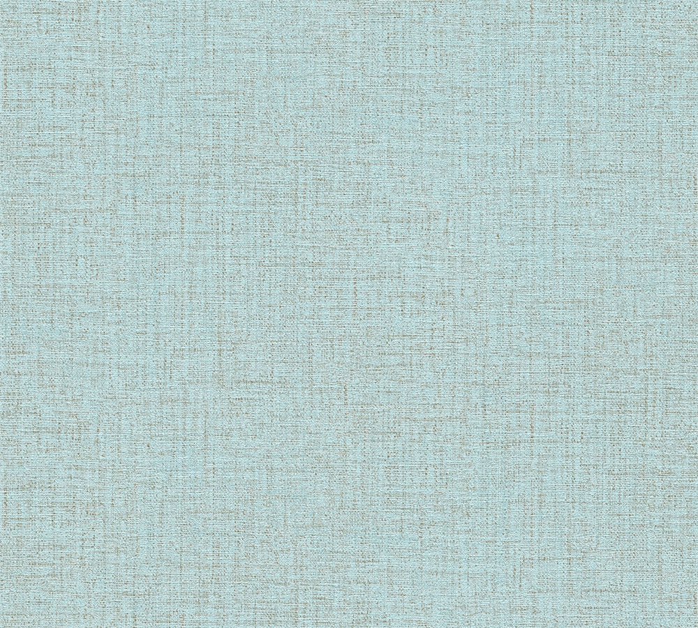 Desert Lodge - Linen Texture plain wallpaper AS Creation Roll Light Blue  385289