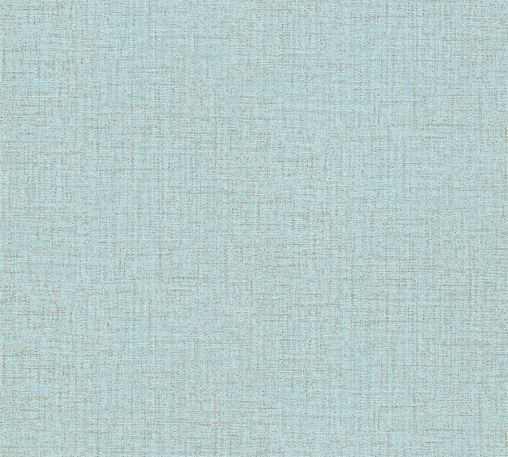 Desert Lodge - Linen Texture plain wallpaper AS Creation Roll Light Blue  385289
