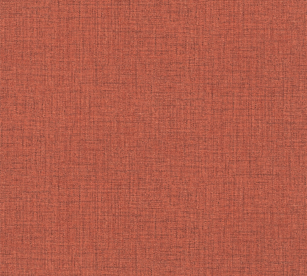 Desert Lodge - Linen Texture plain wallpaper AS Creation Roll Red  385291
