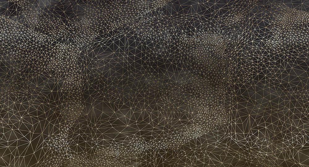 Cobalt - Ad Astra digital print Muance Charcoal   MU12013
