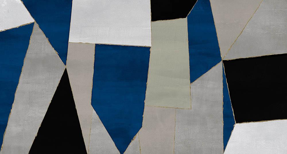Cobalt - Dawn of Milford digital print Muance Blue   MU12060