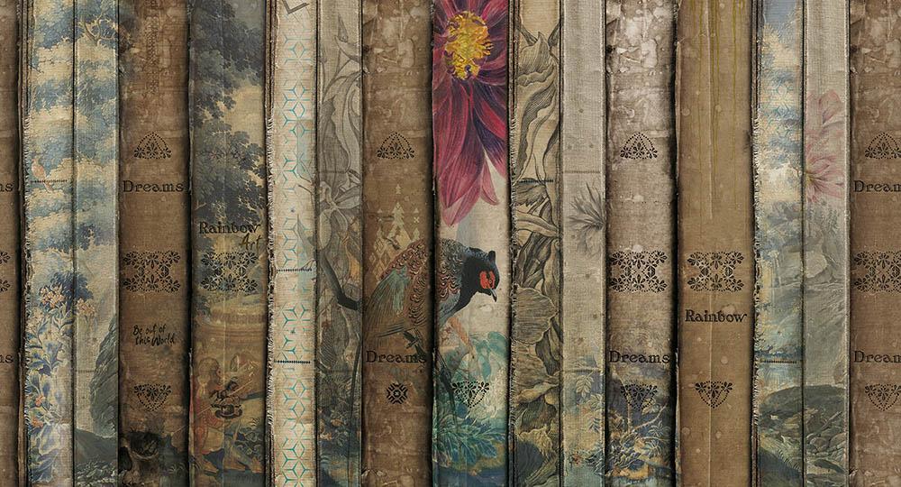 Cobalt - The Art of Knowledge digital print Muance Multicolour   MU12089