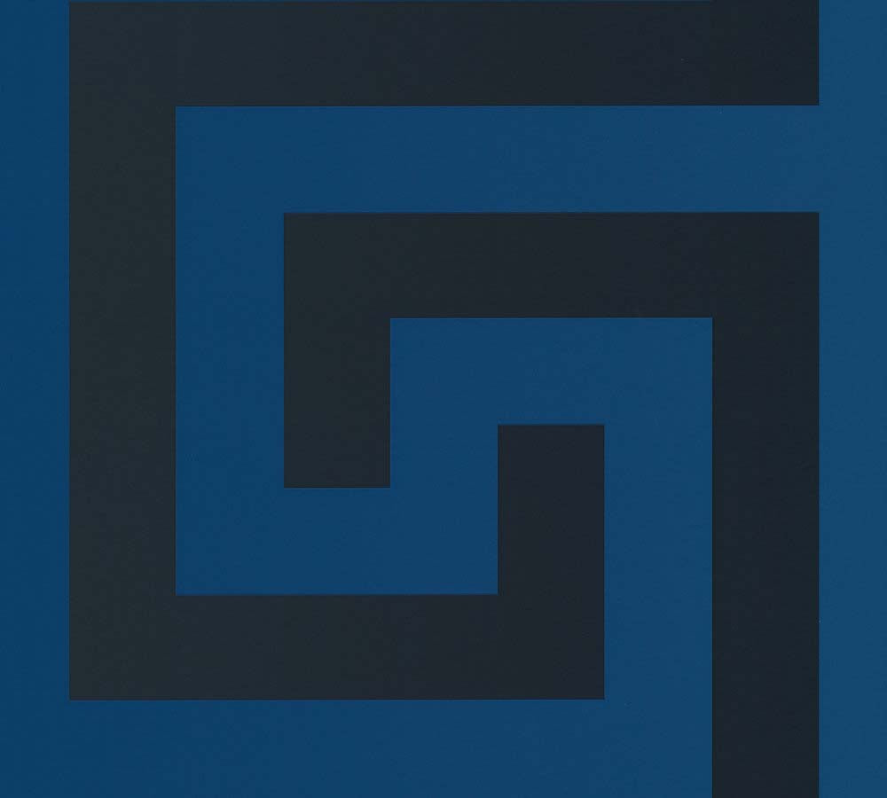 Versace 5 -  Greek Key designer wallpaper AS Creation Roll Blue  386093
