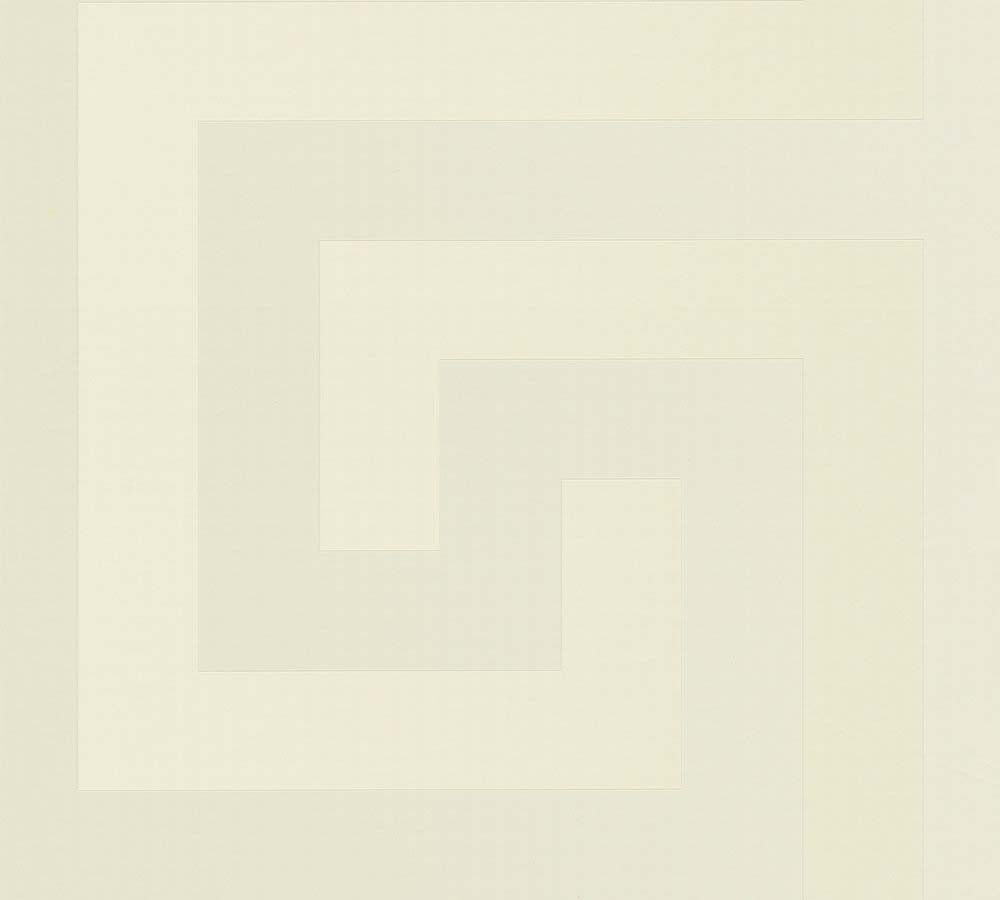 Versace 5 -  Greek Key designer wallpaper AS Creation Roll Light Cream  386095