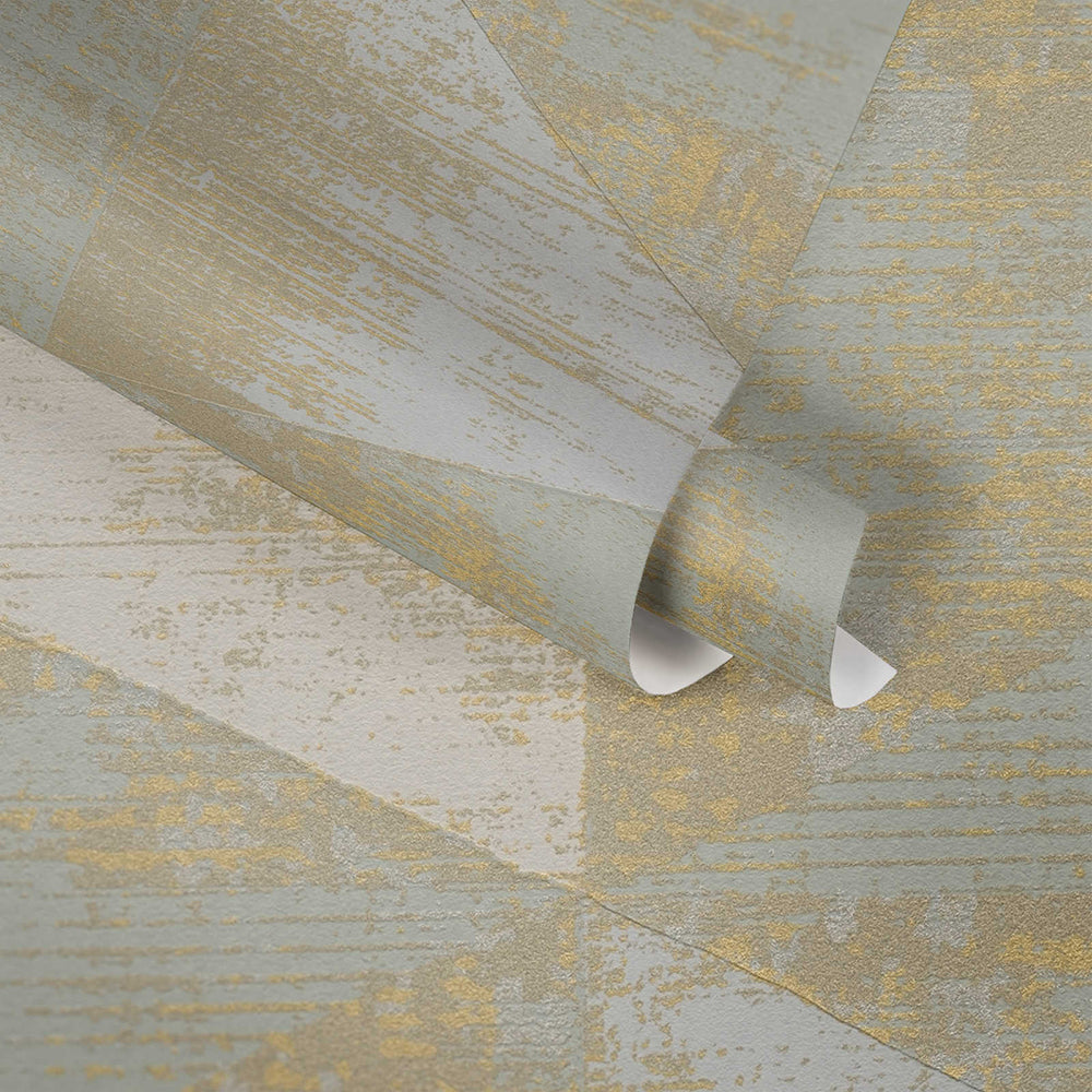 Geo Effect - Metallic Triangles geometric wallpaper AS Creation    
