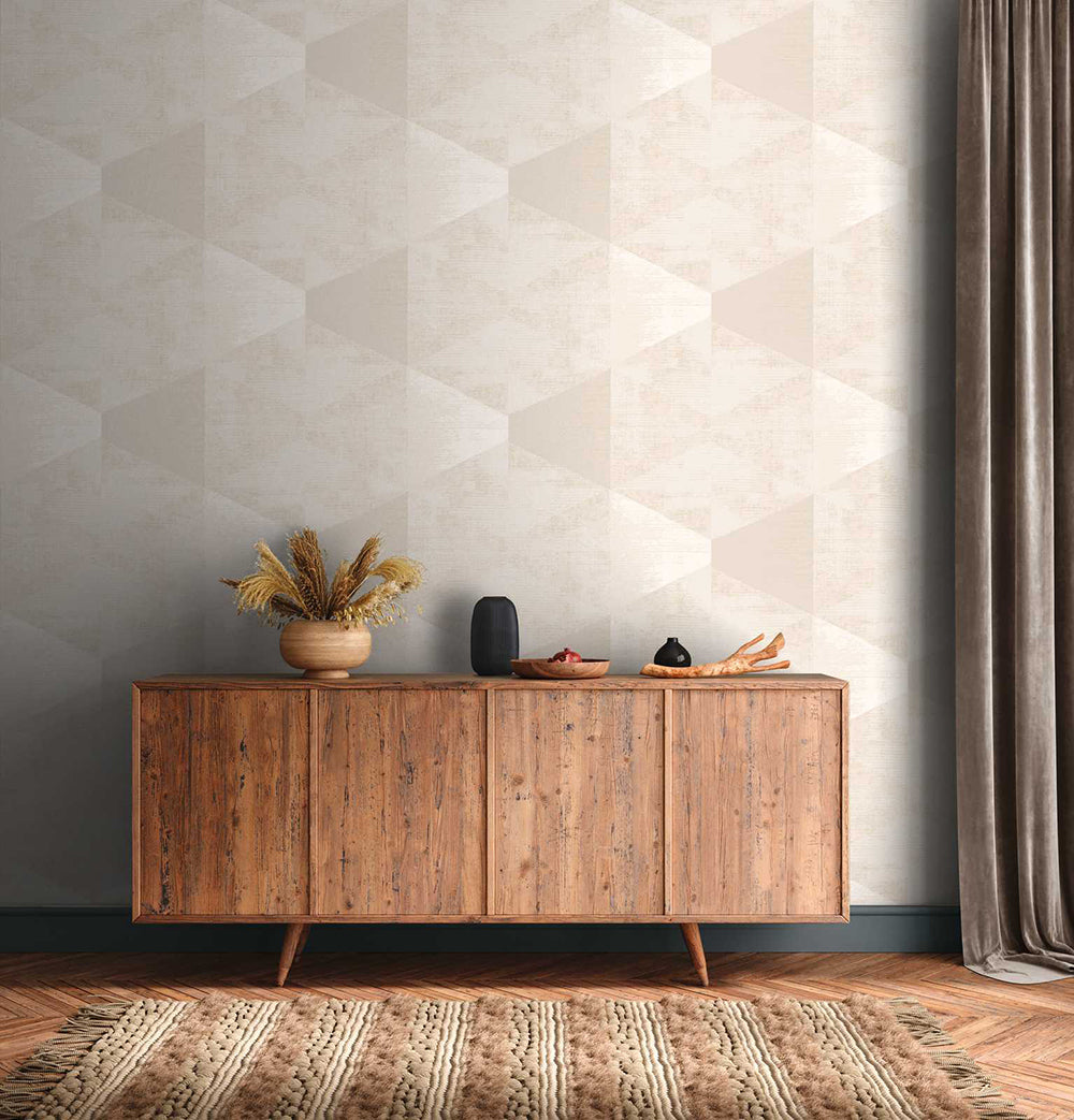 Geo Effect - Metallic Triangles geometric wallpaper AS Creation    