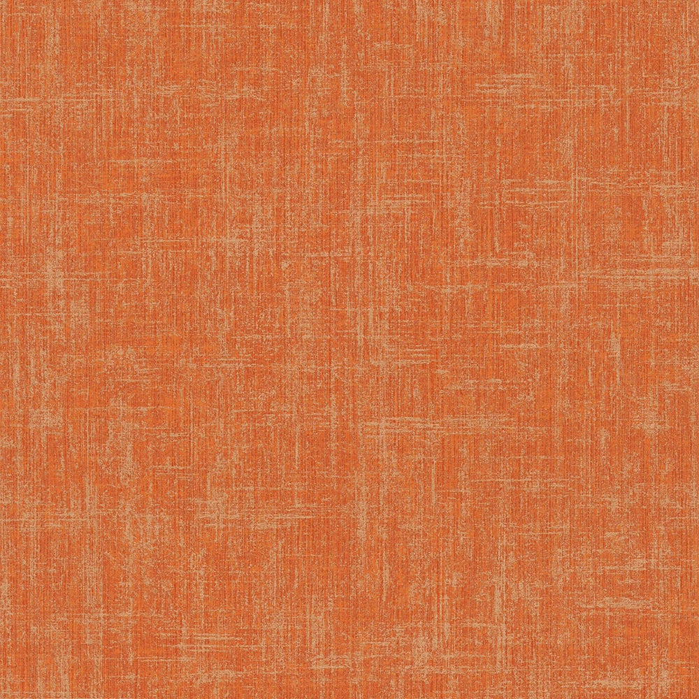 Geo Effect - Mottled Metallic plain wallpaper AS Creation Roll Orange  386081