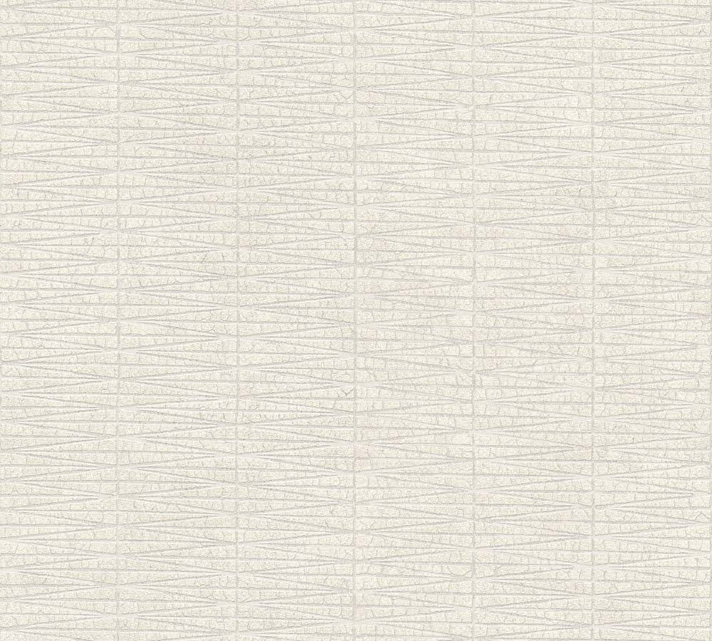 Hygge 2 -  Natural Geo geometric wallpaper AS Creation Roll Cream  385972