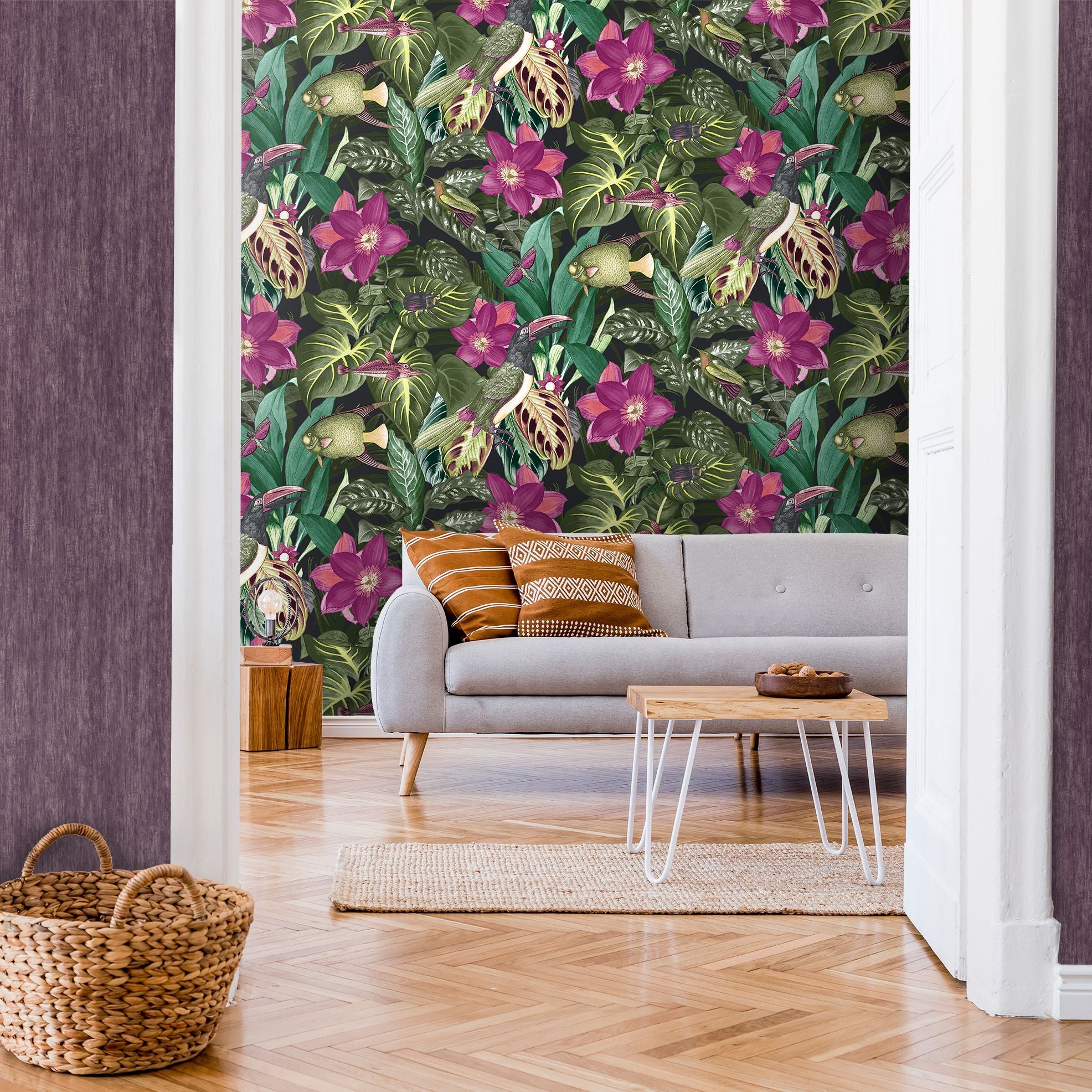 Tropical Dream  - Palau botanical wallpaper Hohenberger    