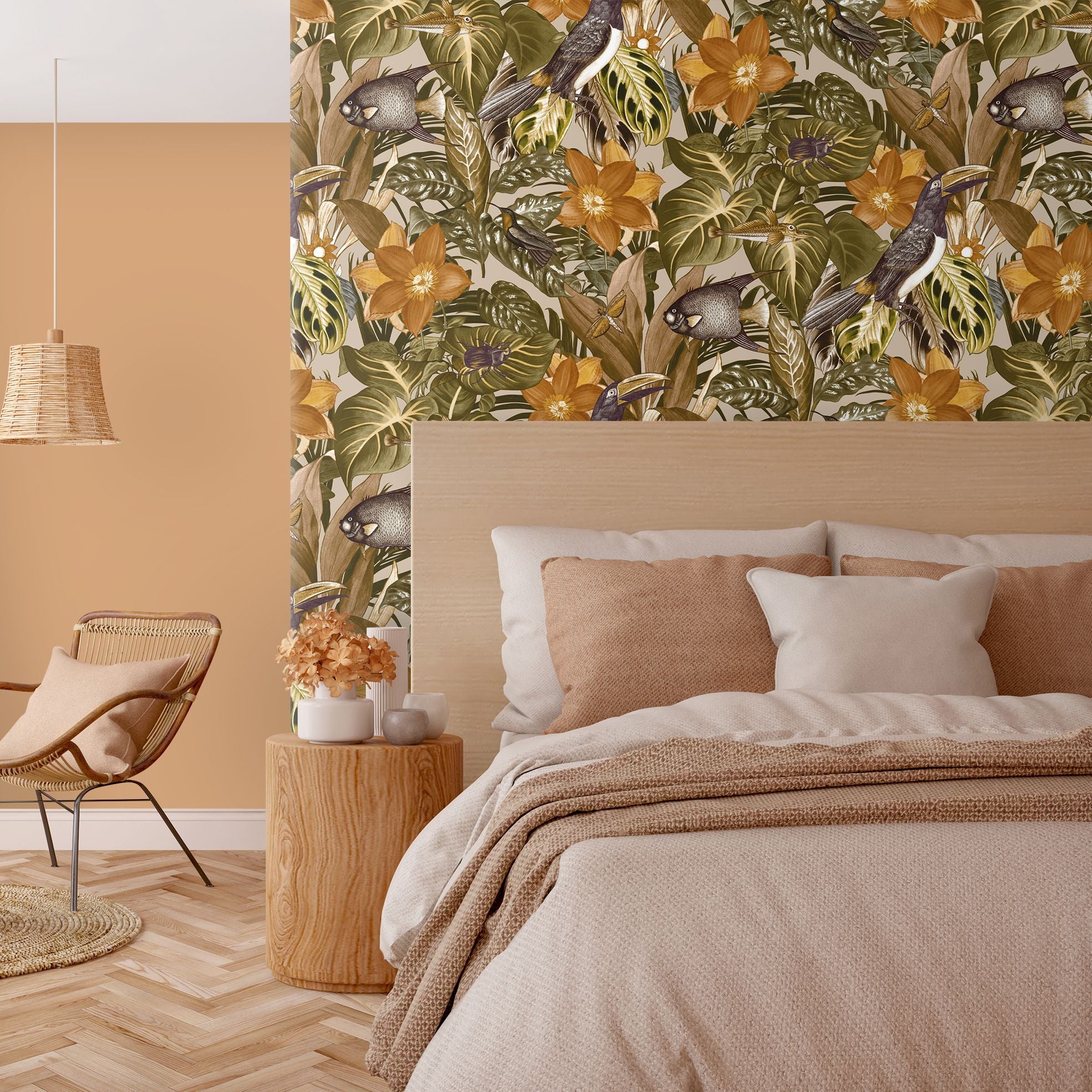 Tropical Dream  - Palau botanical wallpaper Hohenberger    