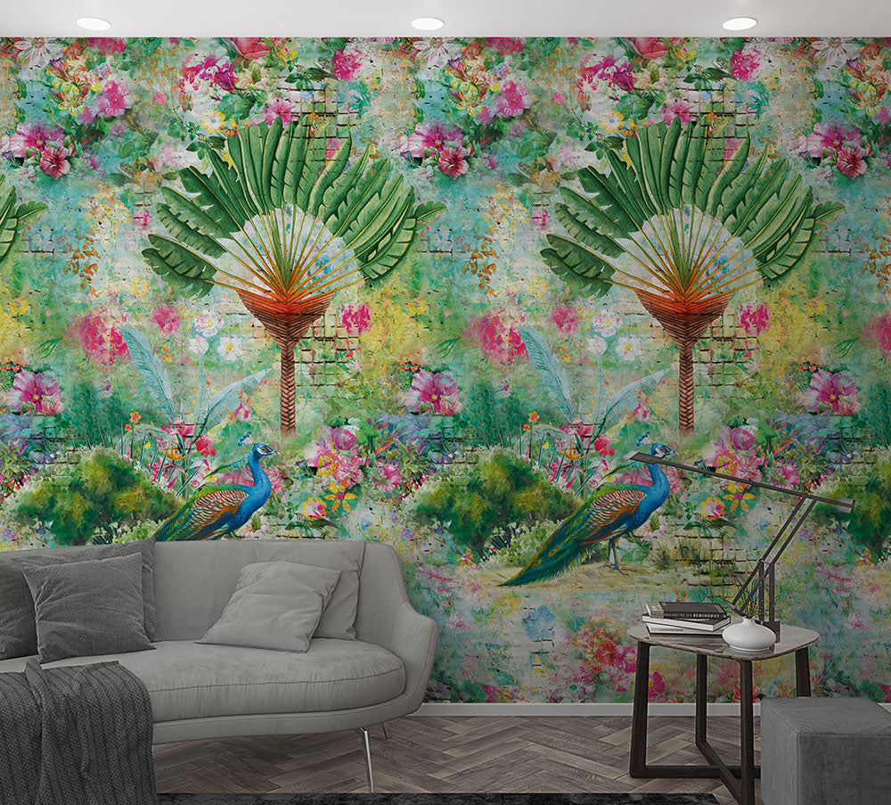 Smart Art Easy - Peacock Flowers smart walls Marburg    