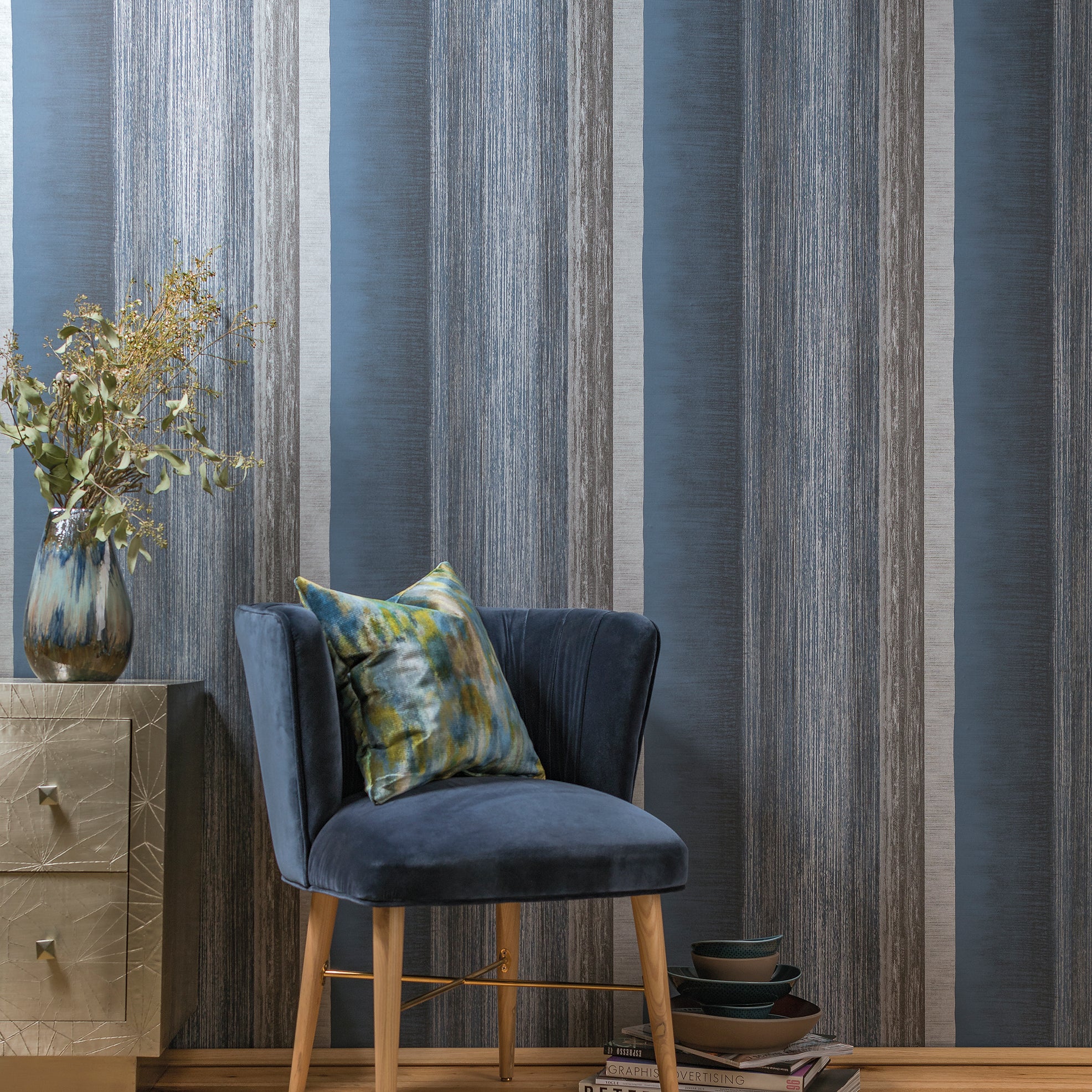 Adonea - Poseidon stripe wallpaper Hohenberger    