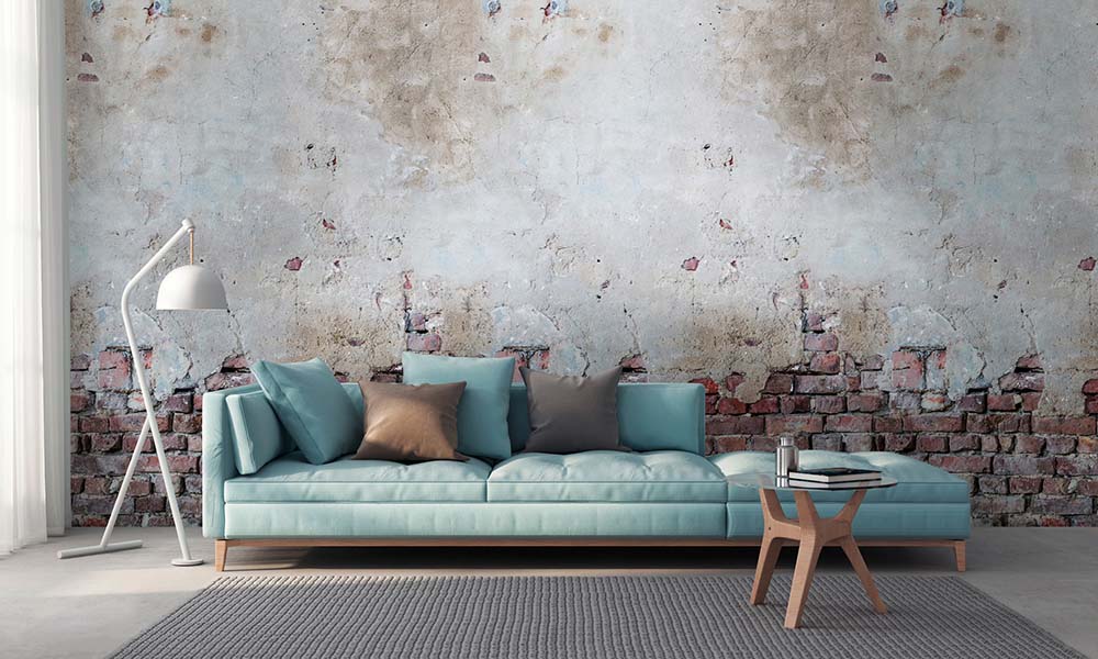 The Wall - Rendered Brick Wall smart walls AS Creation    