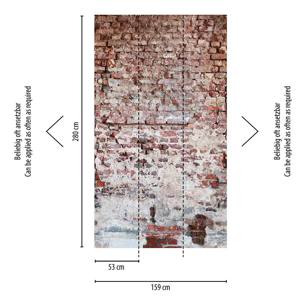 The Wall - Rustic Brick Wall smart walls AS Creation    