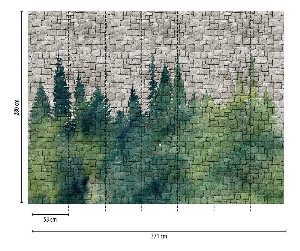 The Wall - Stone Wall Trees smart walls AS Creation    