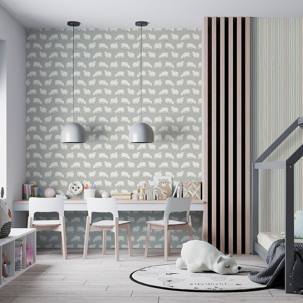 Great Kids - Counting Sheep kids wallpaper Hohenberger    