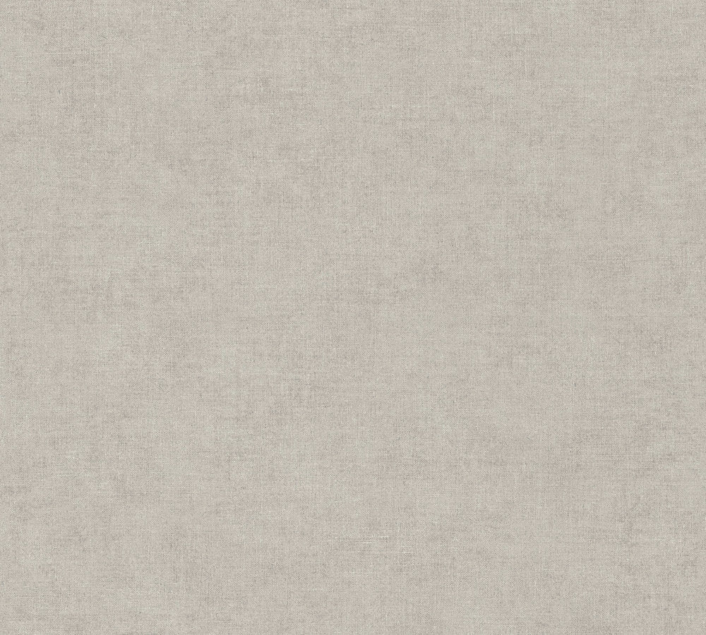 Desert Lodge - Linen Look plain wallpaper AS Creation Roll Dark Grey  367207