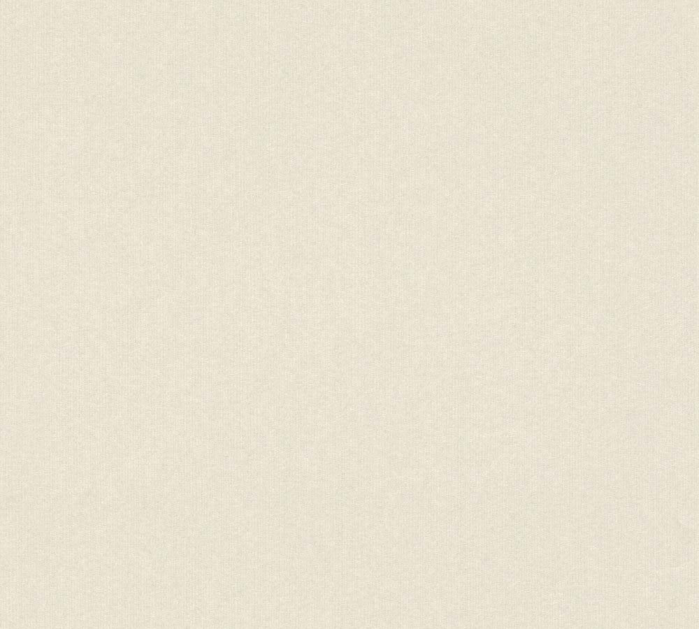 Villa - Textile Look plain wallpaper AS Creation Roll Beige  375661
