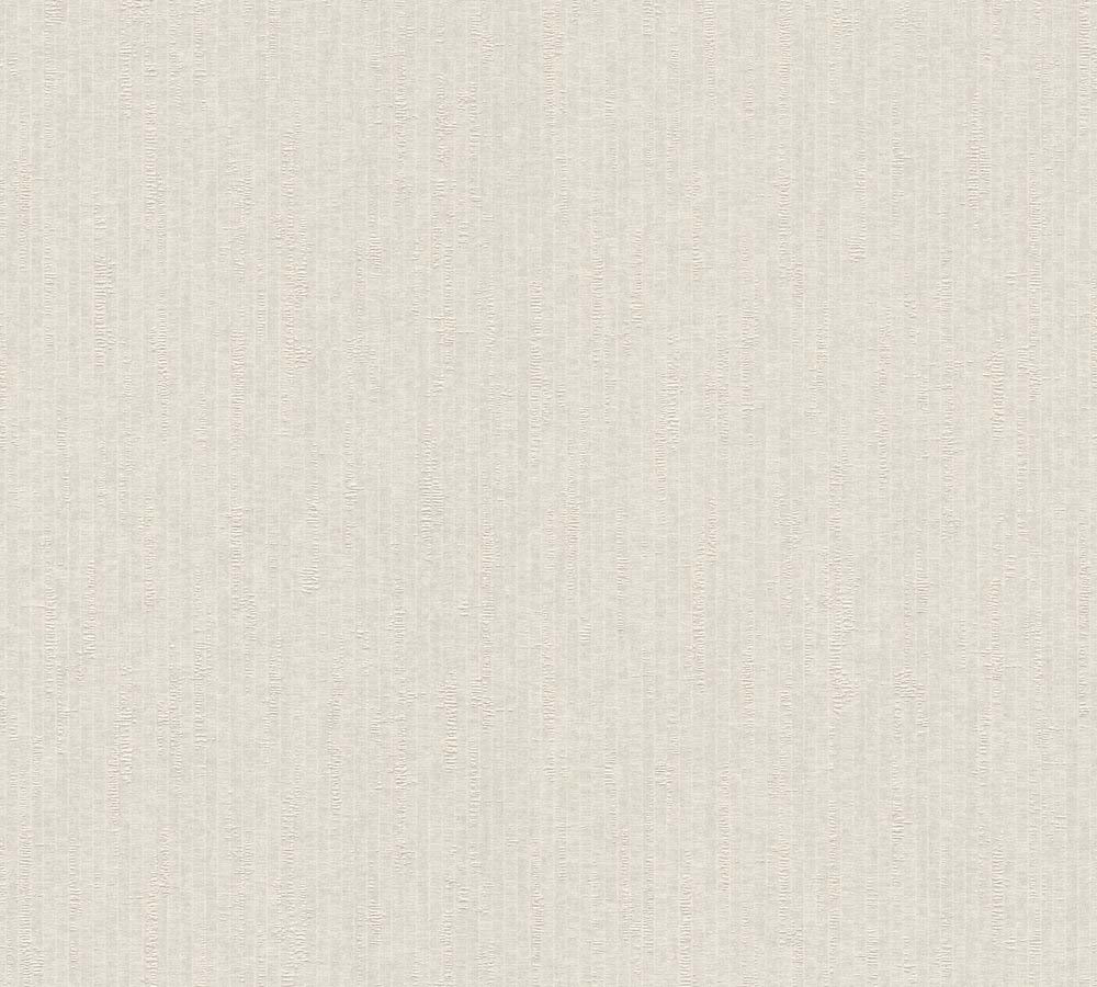 Villa -Subtle Fine Textured Lines plain wallpaper AS Creation Roll White  375601