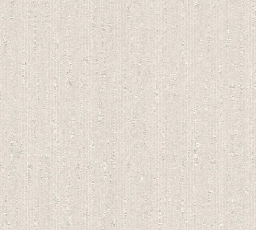 Villa -Subtle Fine Textured Lines plain wallpaper AS Creation Roll White  375601