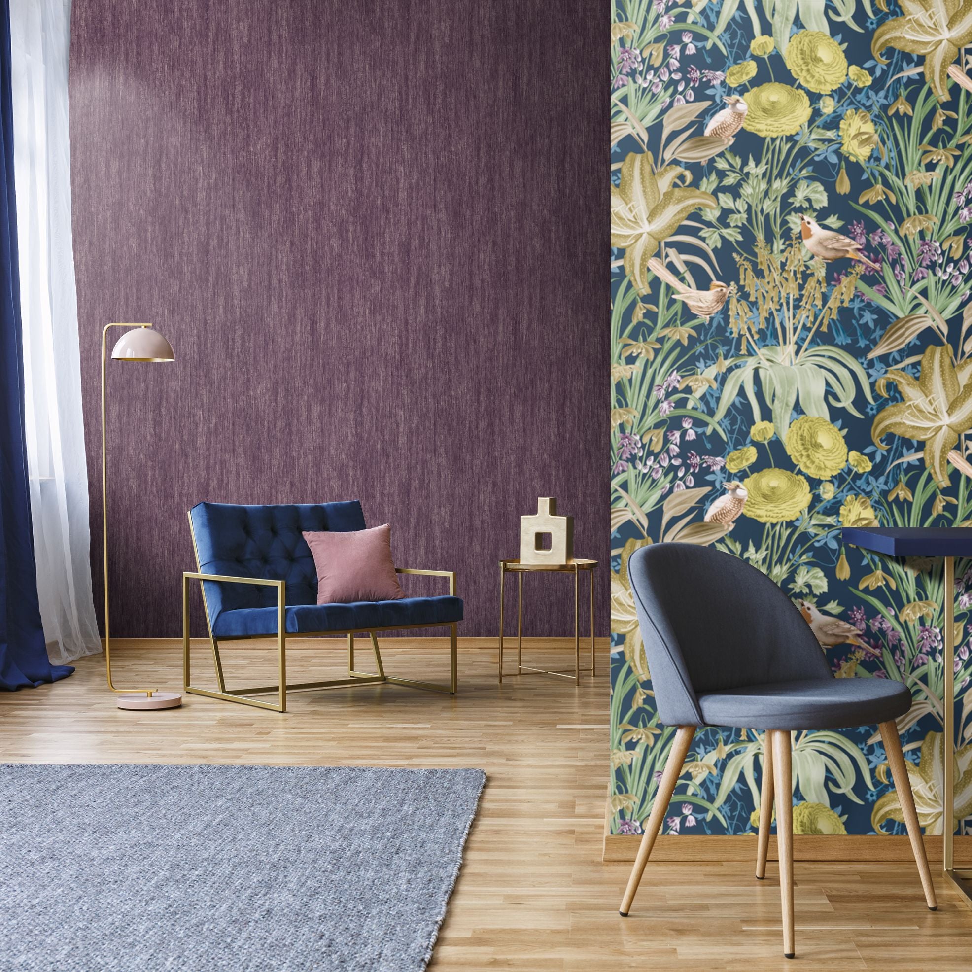 Tropical Dream  - Tuvalu plain wallpaper Hohenberger    