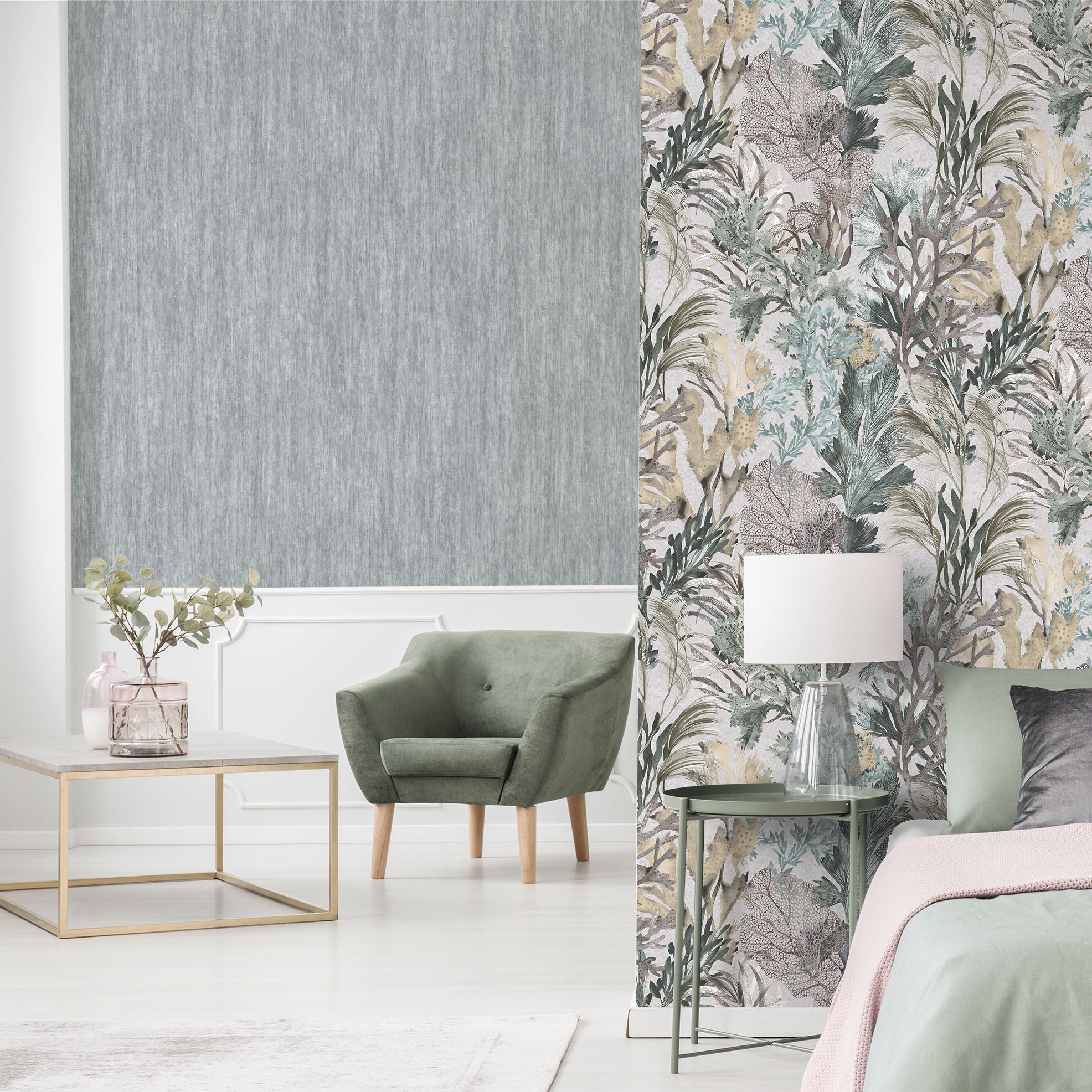 Tropical Dream  - Tuvalu plain wallpaper Hohenberger    