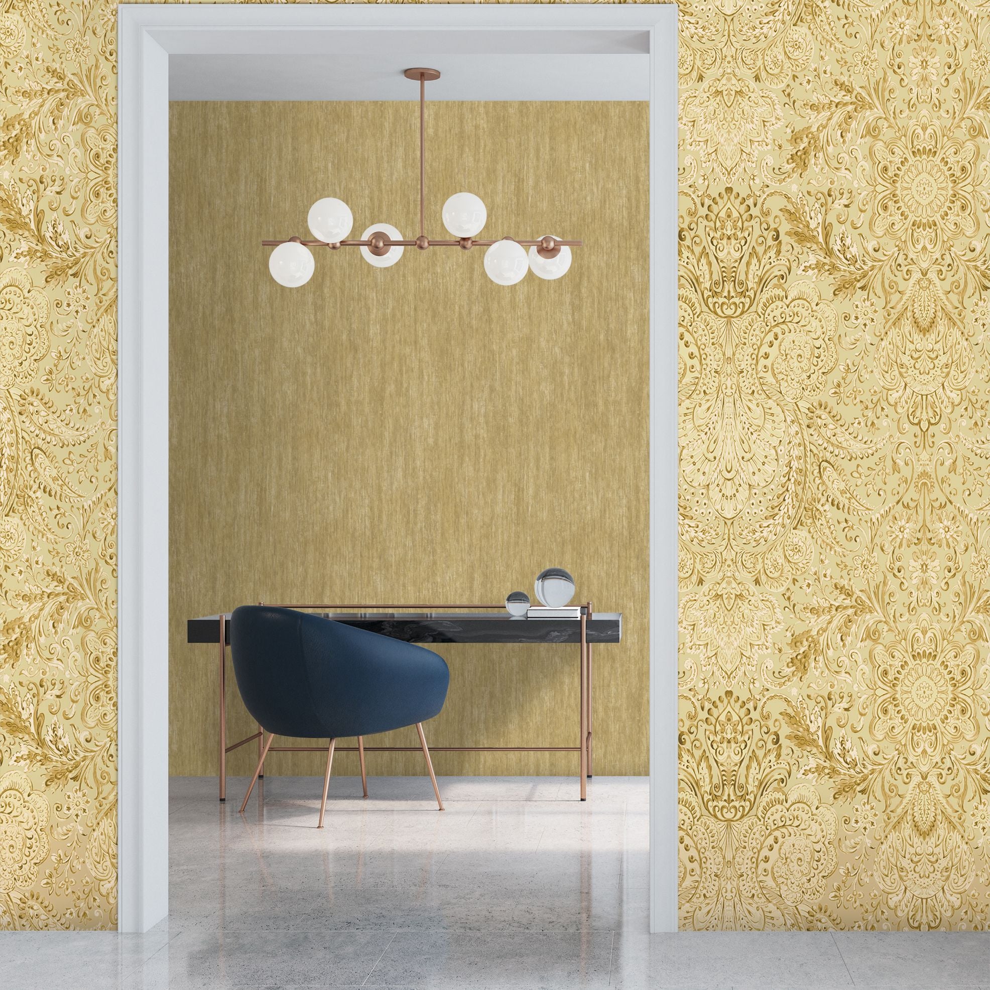 Tropical Dream  - Tuvalu plain wallpaper Hohenberger    