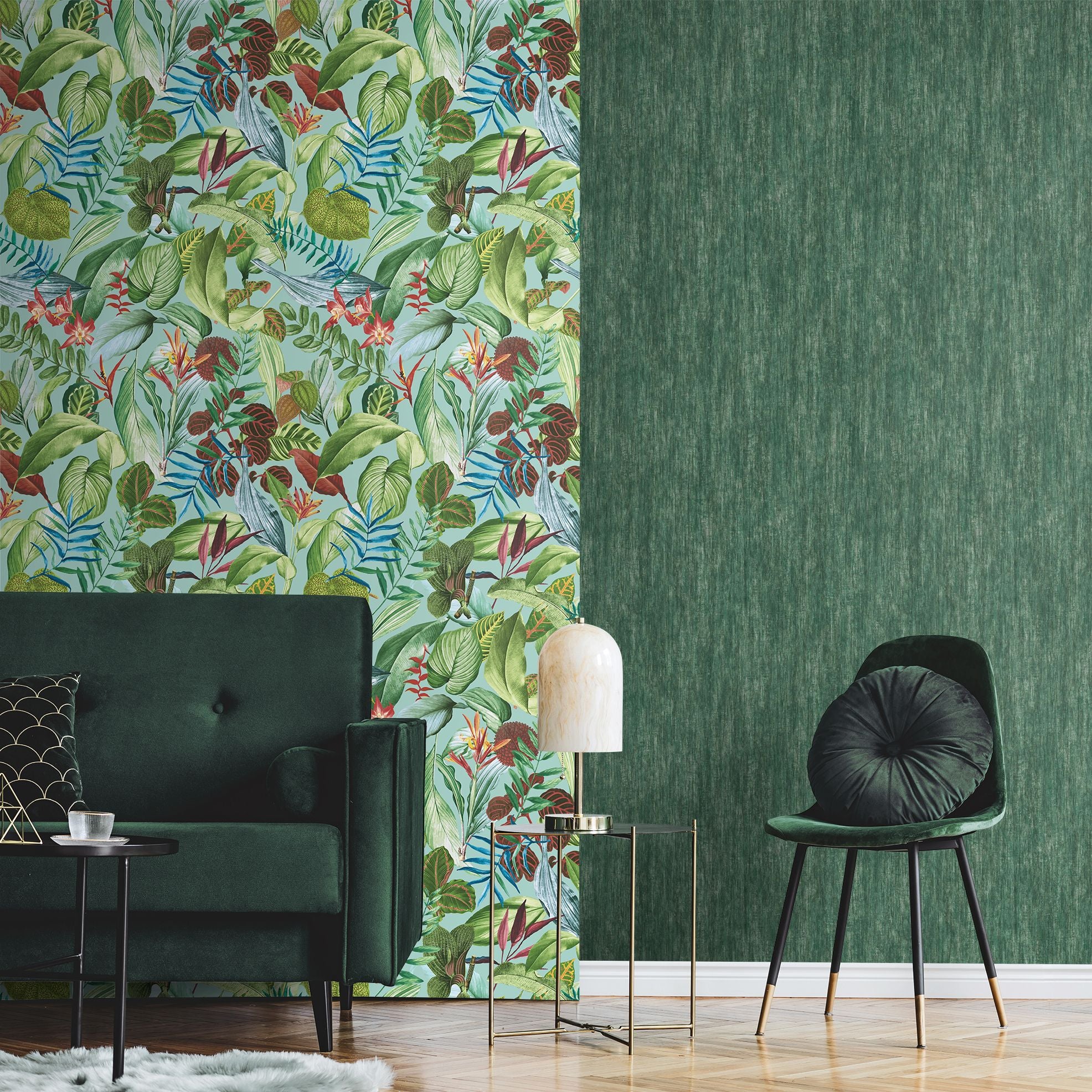 Tropical Dream  - Tuvalu plain wallpaper Hohenberger    