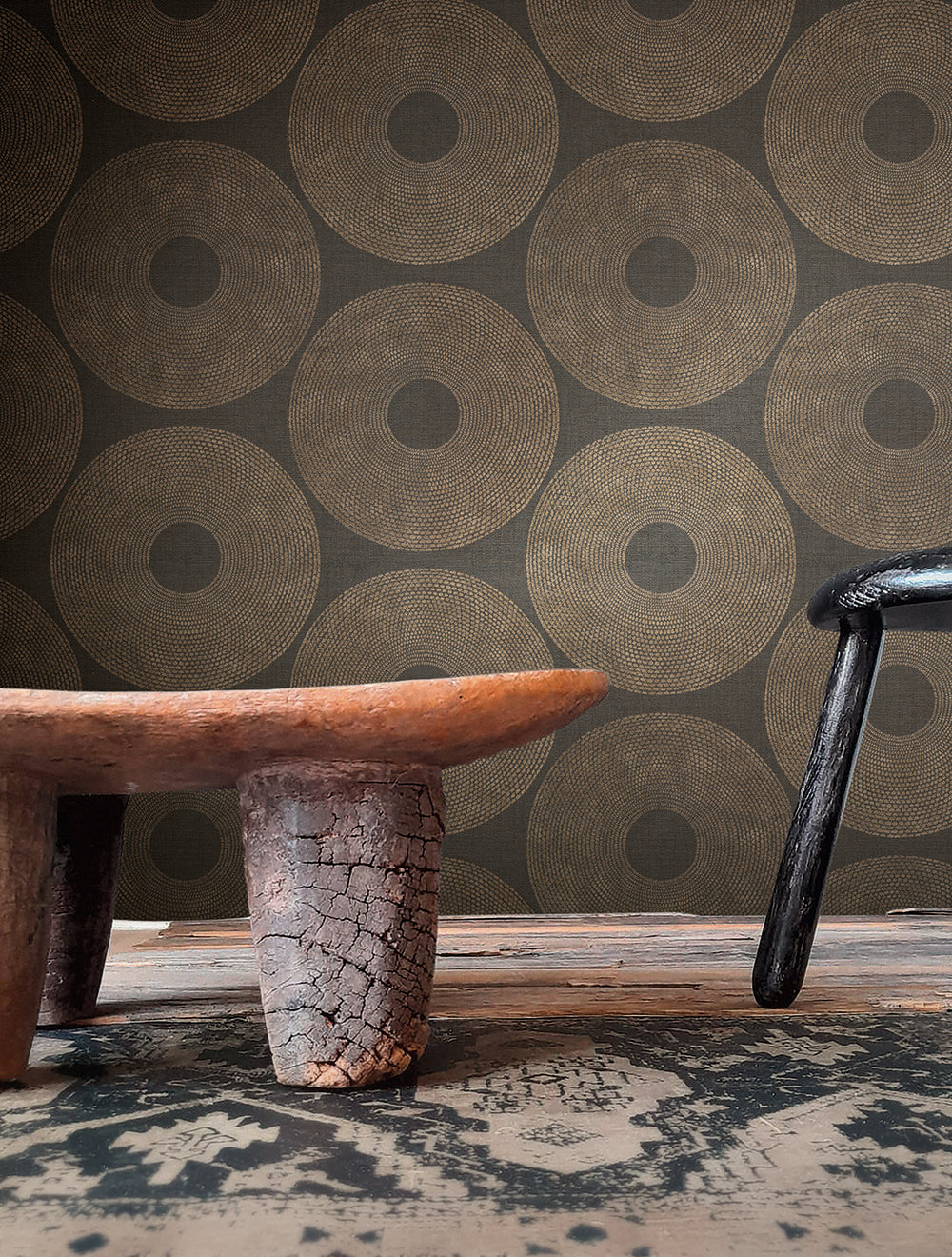 Desert Lodge - Urban Circles geometric wallpaper AS Creation    