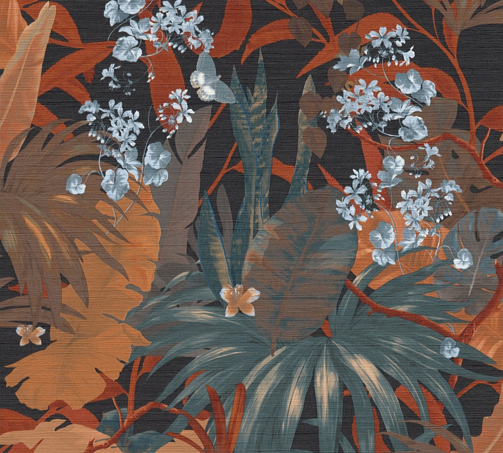 Desert Lodge - Urban Jungle botanical wallpaper AS Creation Roll Orange  385223