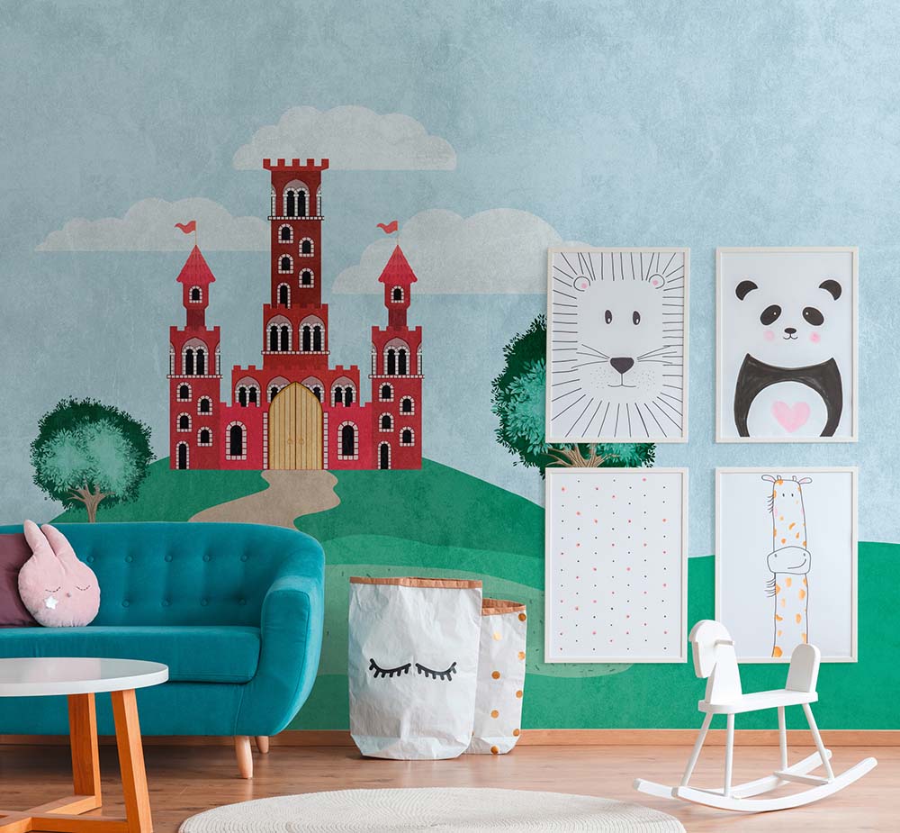 The Wall - Watercolour Castle smart walls AS Creation    